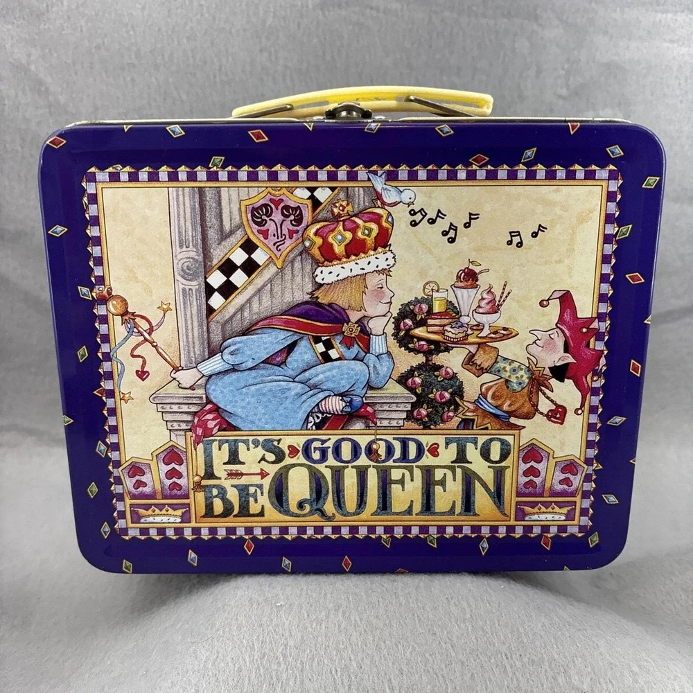 Mary Engelbreit Tin Lunchbox Stationary Notecards Magnet Notepad Vintage LOT 3